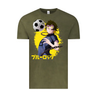 Vintage Olive blue lock meguru bachira 1 Vintage Tee - tuanDangUi