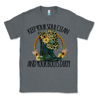 Charcoal Heather Keep Your Soul Clean And Your Boots Dırty Cowgirl Boots Classic Tee - Bettercallsaul