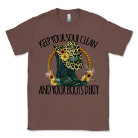 Chestnut Keep Your Soul Clean And Your Boots Dırty Cowgirl Boots Classic Tee - Bettercallsaul