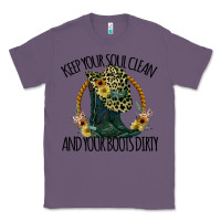 Lavender Keep Your Soul Clean And Your Boots Dırty Cowgirl Boots Classic Tee - Bettercallsaul