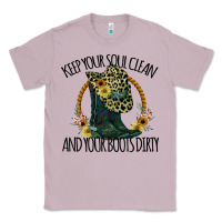 Lilac Keep Your Soul Clean And Your Boots Dırty Cowgirl Boots Classic Tee - Bettercallsaul