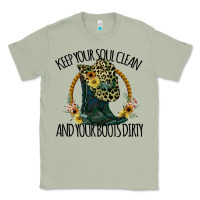 Matcha Keep Your Soul Clean And Your Boots Dırty Cowgirl Boots Classic Tee - Bettercallsaul