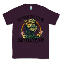 Plum Keep Your Soul Clean And Your Boots Dırty Cowgirl Boots Classic Tee - Bettercallsaul