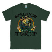 Sports Green Keep Your Soul Clean And Your Boots Dırty Cowgirl Boots Classic Tee - Bettercallsaul