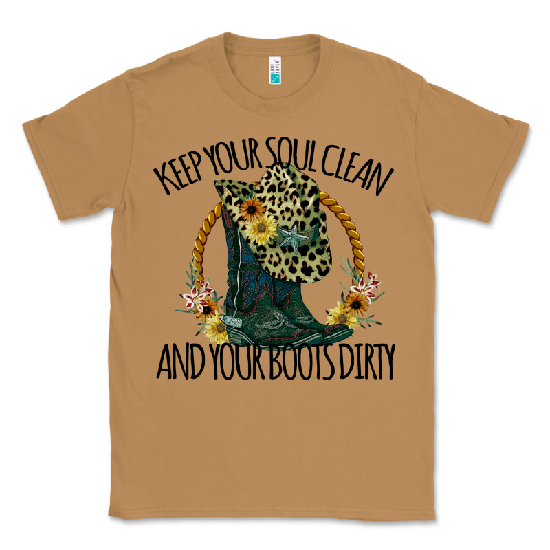 Keep Your Soul Clean And Your Boots Dırty Cowgirl Boots Classic Tee by Bettercallsaul | Teevron