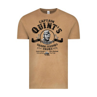 Quints Shark Feeding Tours Vintage Tee | Teevron