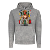 Cloud Rock teacher life blonde caucassian messy bun Vintage Hoodie - texasbilliewilder