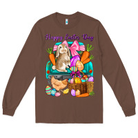 Chestnut Happy Easter Day truck Long Sleeve Tee - HowdyJamesFarm
