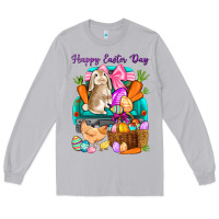 Moon Dust Happy Easter Day truck Long Sleeve Tee - HowdyJamesFarm