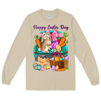 Mushroom Happy Easter Day truck Long Sleeve Tee - HowdyJamesFarm