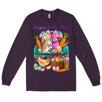 Plum Happy Easter Day truck Long Sleeve Tee - HowdyJamesFarm