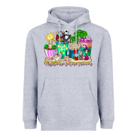 Heather Grey nightmare before summer coffee cups Heavyweight Hoodie - CowhideDigitalArt