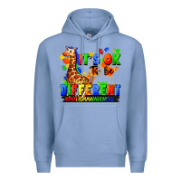 Colony Blue it's ok to be different autism awareness Premium Hoodie - FaDigitalArtStudio