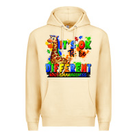 Pina Colada it's ok to be different autism awareness Premium Hoodie - FaDigitalArtStudio