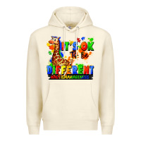 Sandshell it's ok to be different autism awareness Premium Hoodie - FaDigitalArtStudio
