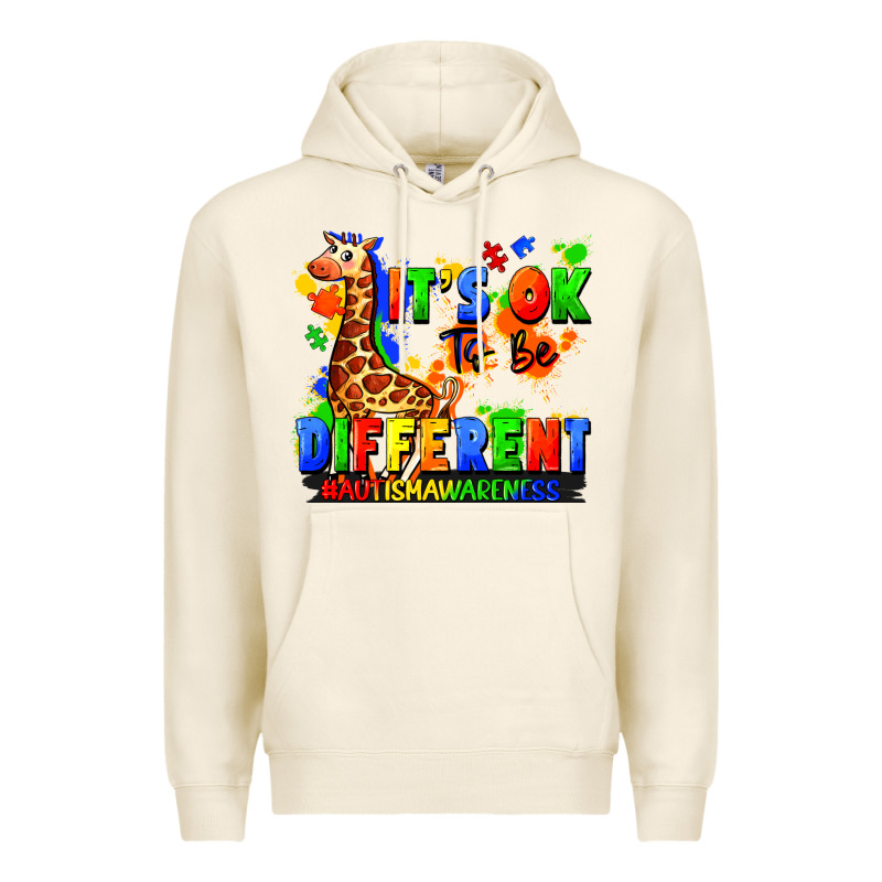 It's Ok To Be Different Autism Awareness Premium Hoodie by FaDigitalArtStudio | Teevron