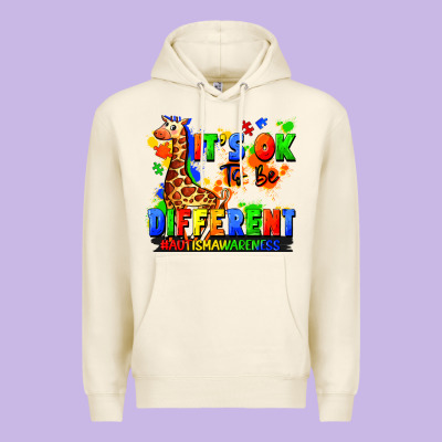 It's Ok To Be Different Autism Awareness Premium Hoodie Designed By Fadigitalartstudio