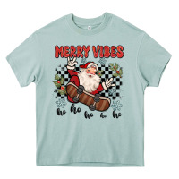 Merry Vibes Ho Ho Ho Heavy Core Tee | Teevron