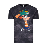 Cloud Black phineas and perry Vintage Tee - tuanDangUi