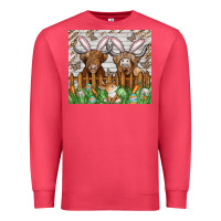 Cardinal easter cow Premium Sweatshirt - CowhideDigitalArt