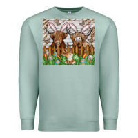 Seafoam easter cow Premium Sweatshirt - CowhideDigitalArt