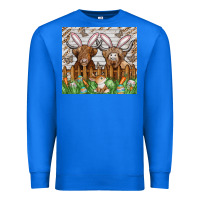 True Royal easter cow Premium Sweatshirt - CowhideDigitalArt