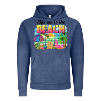 Vintage Denim take me to the beach Vintage Hoodie - NancyCooperArtShop