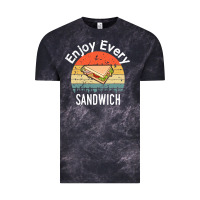 Cloud Black enjoy every sandwich   sandwich gift   sandwich lover   funny gift ide Vintage Tee - tuanDangUi