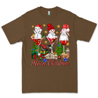 Cacao Merry Christmas wine and cocktails Premium Tee - NancyCooperArtShop