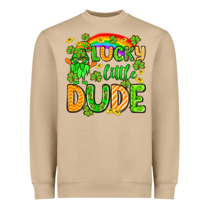 St. Patrick's Lucky Little Dude Heavyweight Sweatshirt by OliviaCreatesArt | Teevron