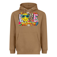 Toasted Coconut Love Summer Heavyweight Hoodie - CowhideDigitalArt