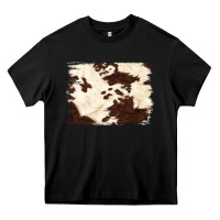 Black brown cowhide background Heavy Core Tee - NancyCooperArtShop