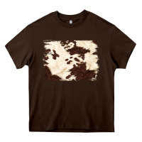 Chocolate Brown brown cowhide background Heavy Core Tee - NancyCooperArtShop