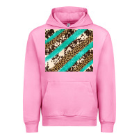 Fuchsia Pink turquoise glitter leopard and cowhide Urban Hoodie - Artiststas