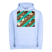Pigment Grape Ice turquoise glitter leopard and cowhide Urban Hoodie - Artiststas