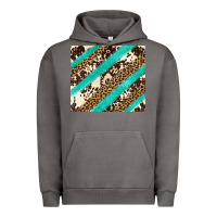 Pigment Tornado turquoise glitter leopard and cowhide Urban Hoodie - Artiststas