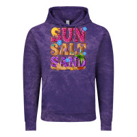 Cloud Purple sun salt sand summer Vintage Hoodie - NancyCooperArtShop