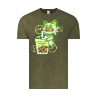 Vintage Olive sprigatito matcha bubble classic . Vintage Tee - tuanDangUi