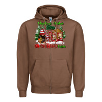 Chestnut christmas wishes gingerbread kisses Zipper Hoodie - FaDigitalArtStudio