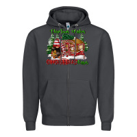 Smoke christmas wishes gingerbread kisses Zipper Hoodie - FaDigitalArtStudio