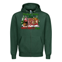 Sports Green christmas wishes gingerbread kisses Zipper Hoodie - FaDigitalArtStudio