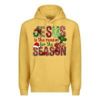 Antique Gold jesus is the reason for the season christmas bbs Premium Hoodie - BundleAndBundleShop