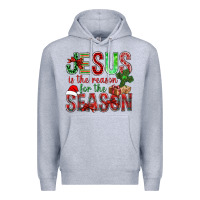 Heather Grey jesus is the reason for the season christmas bbs Premium Hoodie - BundleAndBundleShop