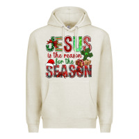 Oatmeal Heather jesus is the reason for the season christmas bbs Premium Hoodie - BundleAndBundleShop