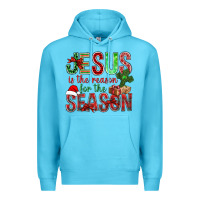 Ocean Blue jesus is the reason for the season christmas bbs Premium Hoodie - BundleAndBundleShop