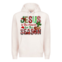 Pale Pink jesus is the reason for the season christmas bbs Premium Hoodie - BundleAndBundleShop