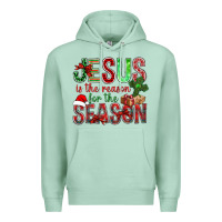 Seafoam jesus is the reason for the season christmas bbs Premium Hoodie - BundleAndBundleShop