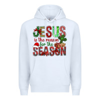 White jesus is the reason for the season christmas bbs Premium Hoodie - BundleAndBundleShop