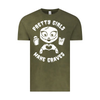 Vintage Olive pretty girls make graves Vintage Tee - tuanDangUi