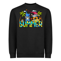 Black Summer Gnomes Heavyweight Sweatshirt - CowCowDesign